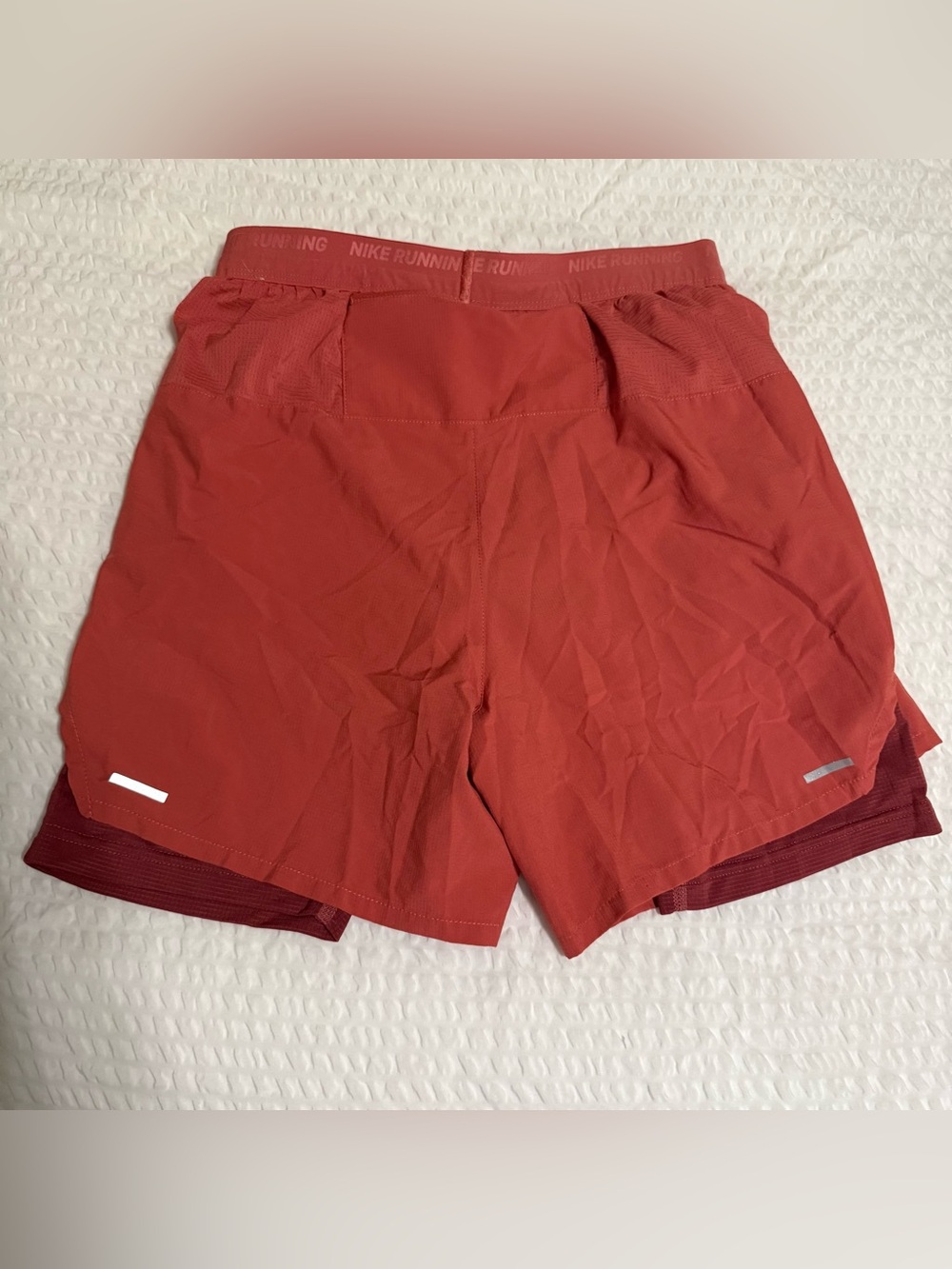 Nike Running Men's Clay Red Shorts - Picture 2 of 3